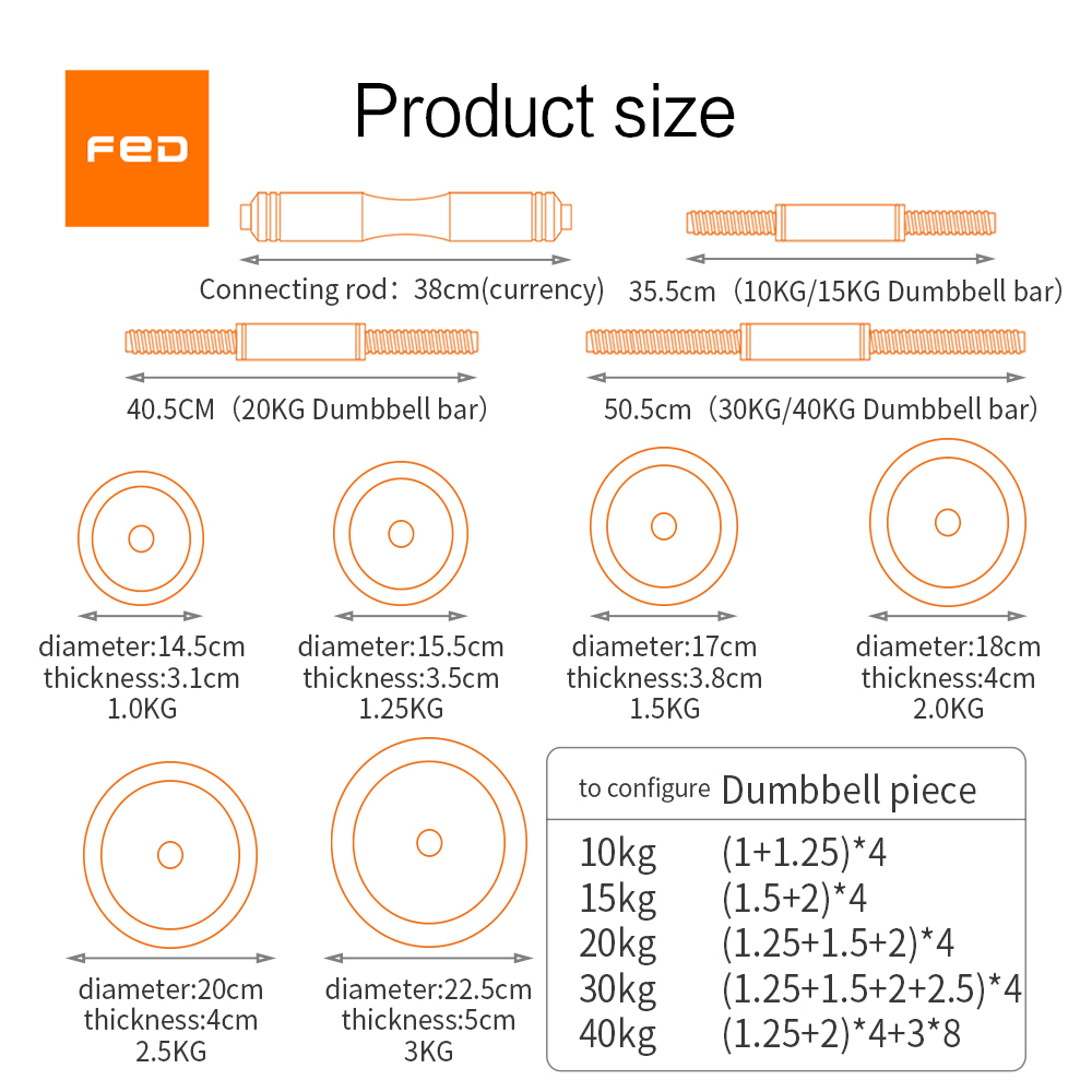 KIT 6 en 1 Kettlebell - 20KG