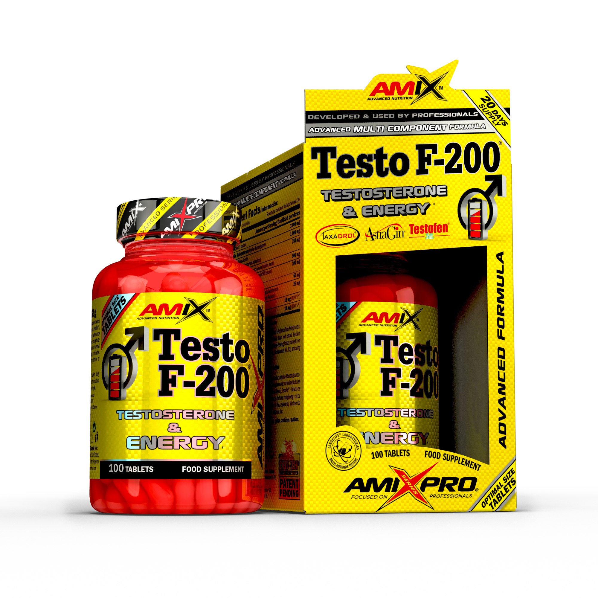 GANADORES DE MASA MUSCULAR (MASS GAINERS) – TESTO F-200 – 100tabs